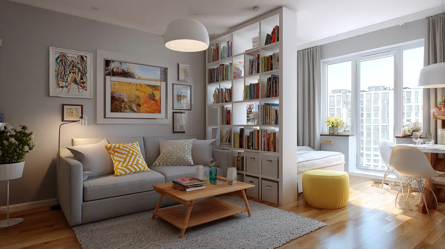 16 Studio Apartment Living Room Ideas That Separate Spaces Visually