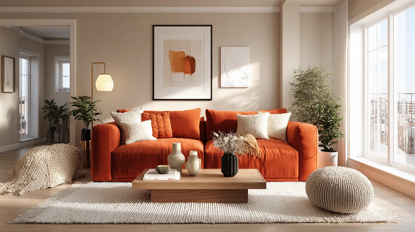 16 Stylish Orange Couch Living Room Ideas That Actually Work in 2026