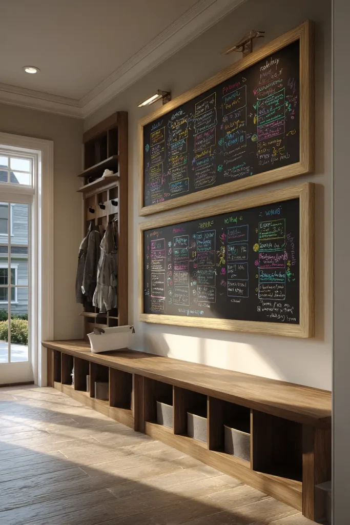 16. Add a Chalkboard or Whiteboard for the Family Schedule