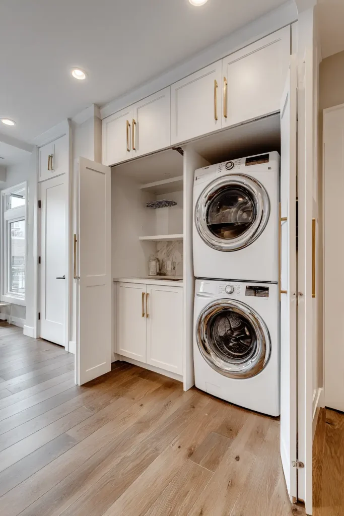 Create a Hidden Laundry Closet