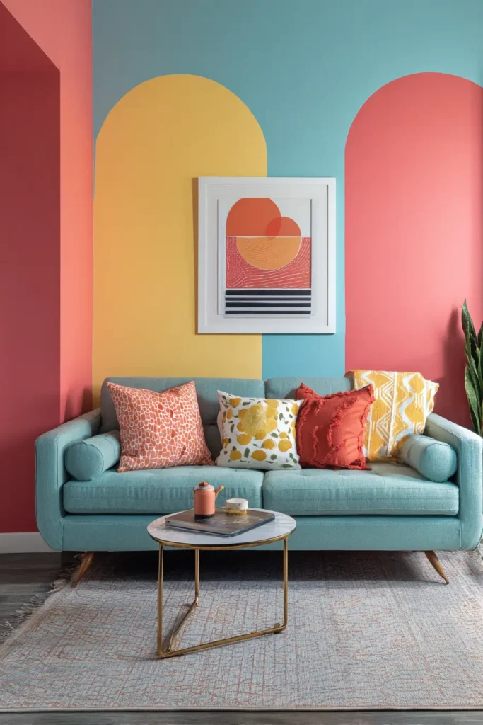 16. DIY Painted Accent Shapes
