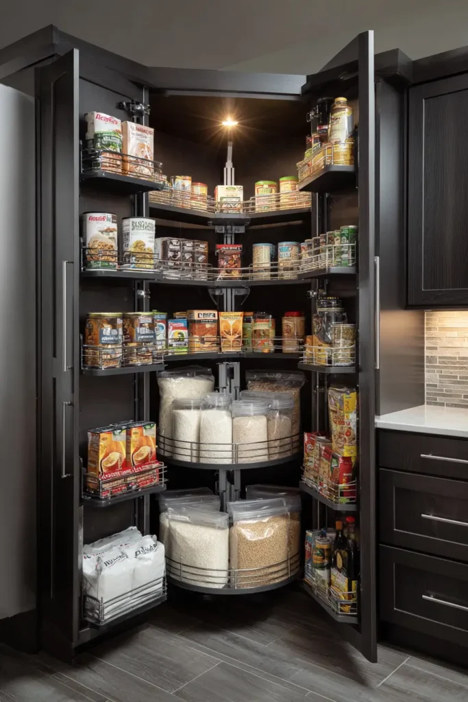 16. Install a Full Rotating Carousel System for Bulk Storage