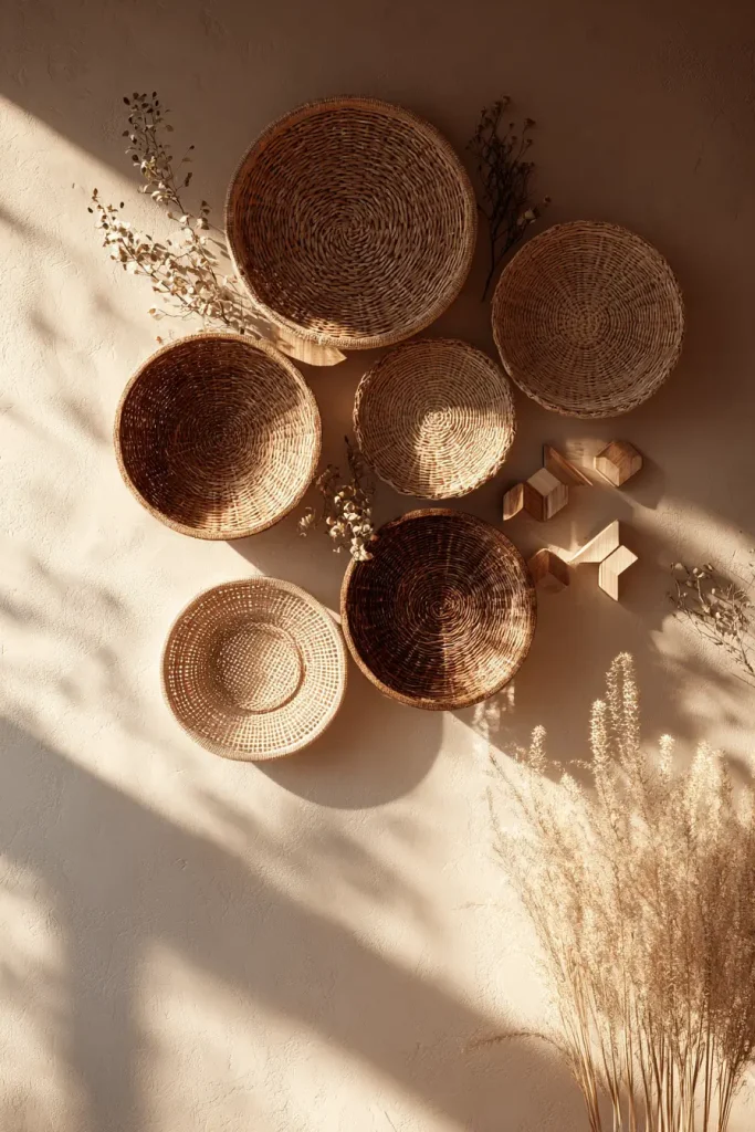 16. Woven Baskets and 3D Wall Objects: Texture You Can Actually See