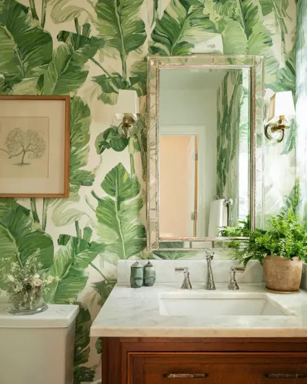 17 Removable Wallpaper Ideas for Rental Bathrooms