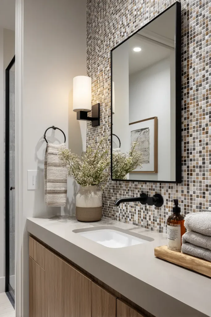 17. A Mosaic Tile Feature Panel