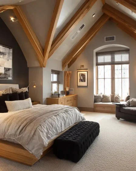 18 Bedroom Ideas with Sloped Ceiling That Work Beautifull