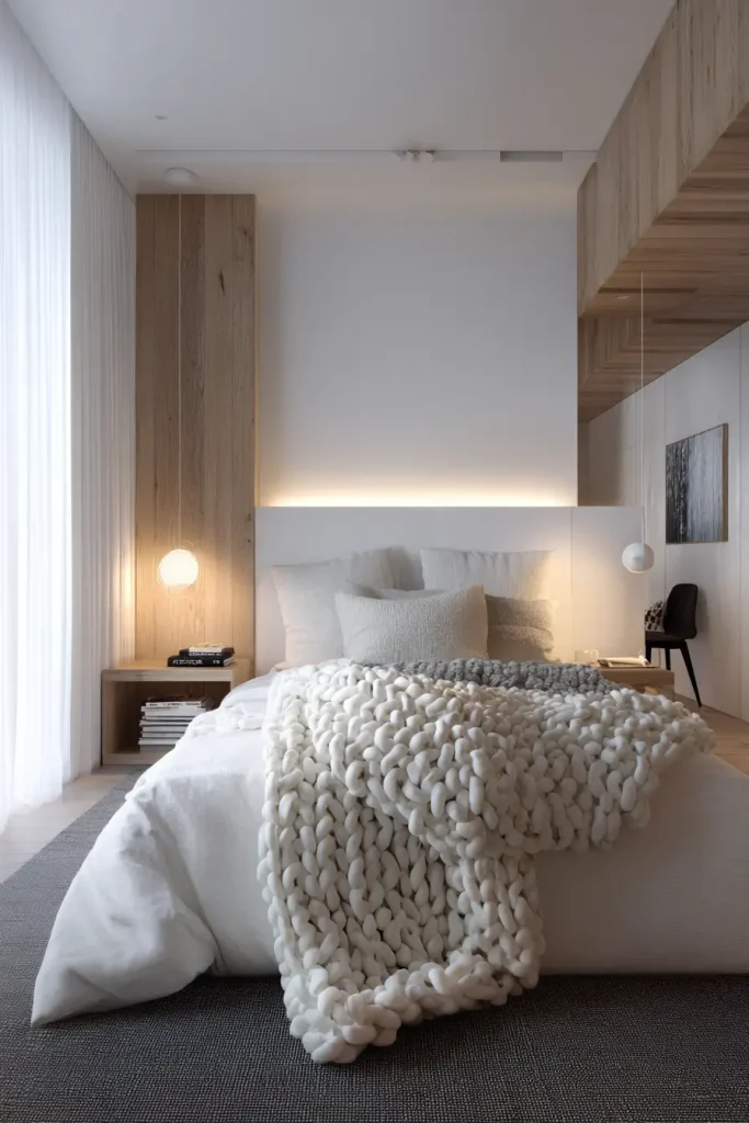 19. Minimal White Bedroom Aesthetic That Still Feels Cozy