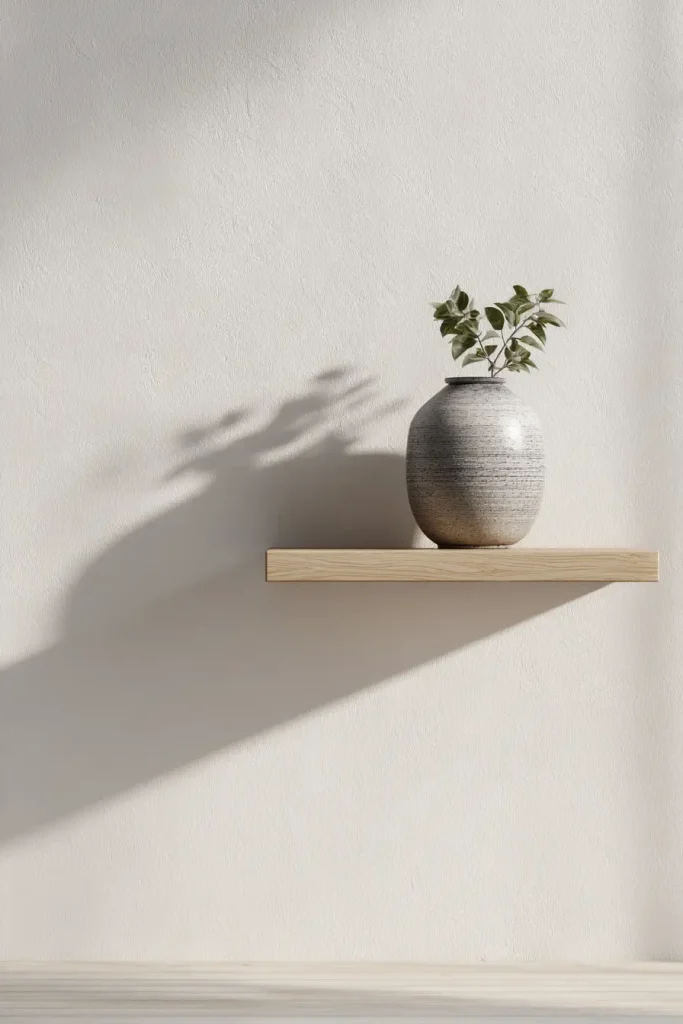 2. A Floating Shelf With One Statement Object