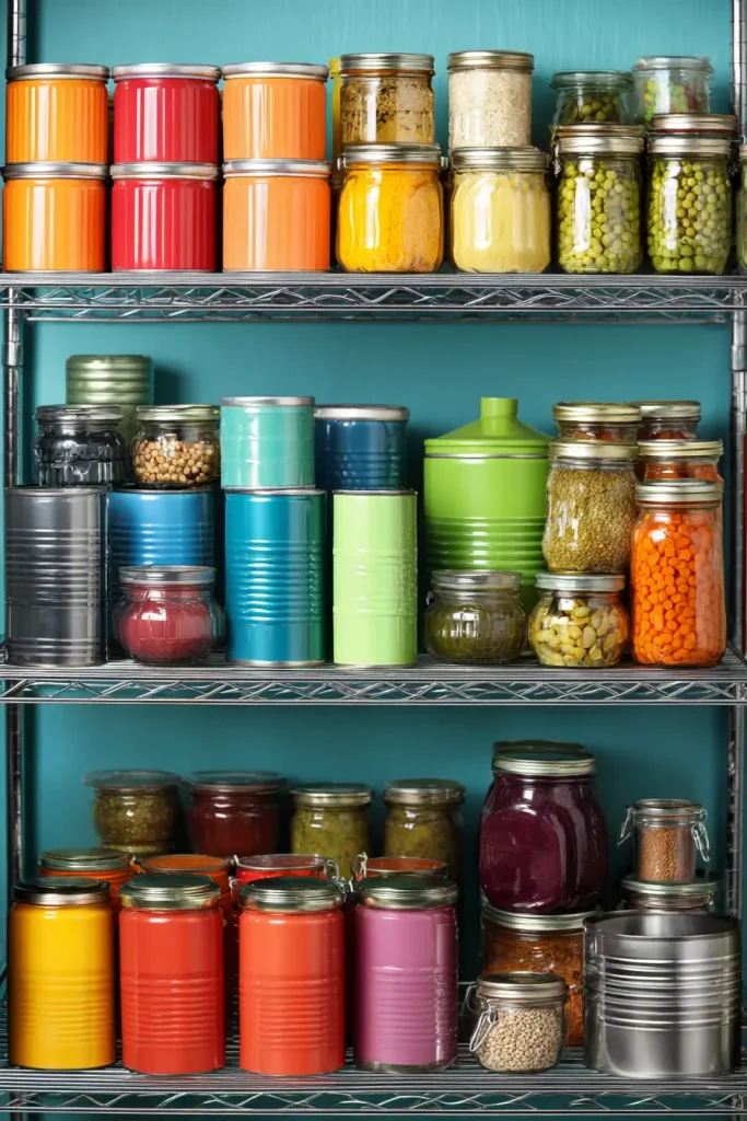 2. Install Shelf Risers to Double Storage