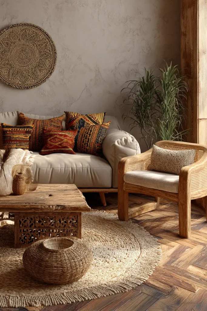 2. Large Woven Wall Baskets