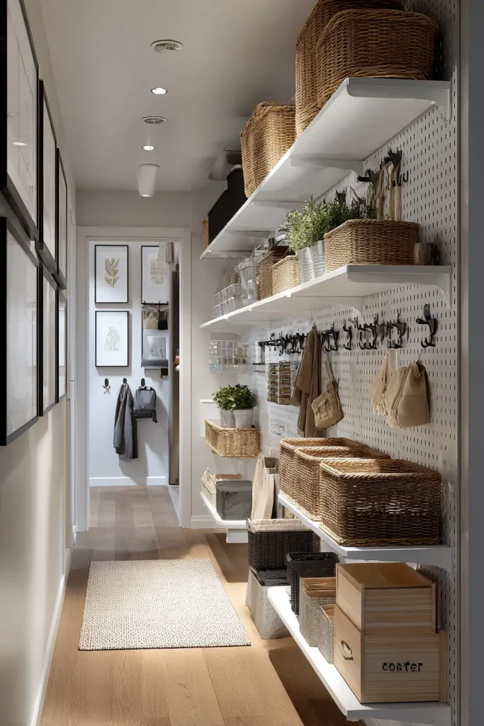 2. Move Everything Off the Floor and Up the Wall