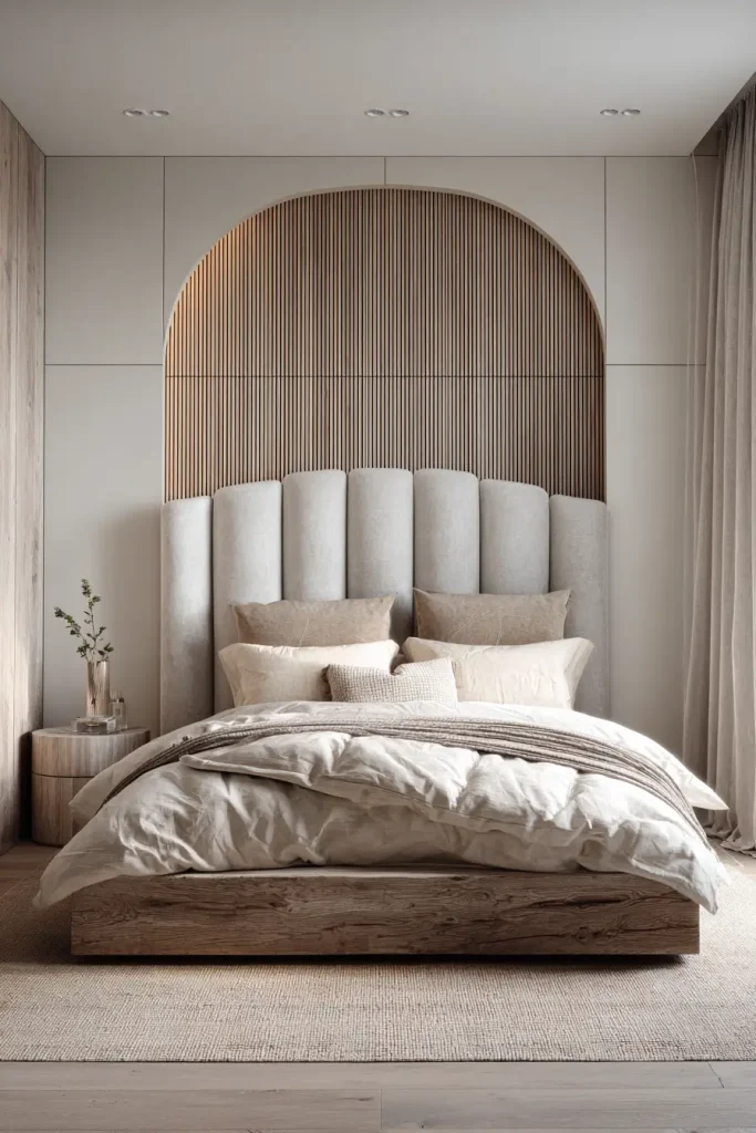 2. Statement Headboards That Anchor the Room