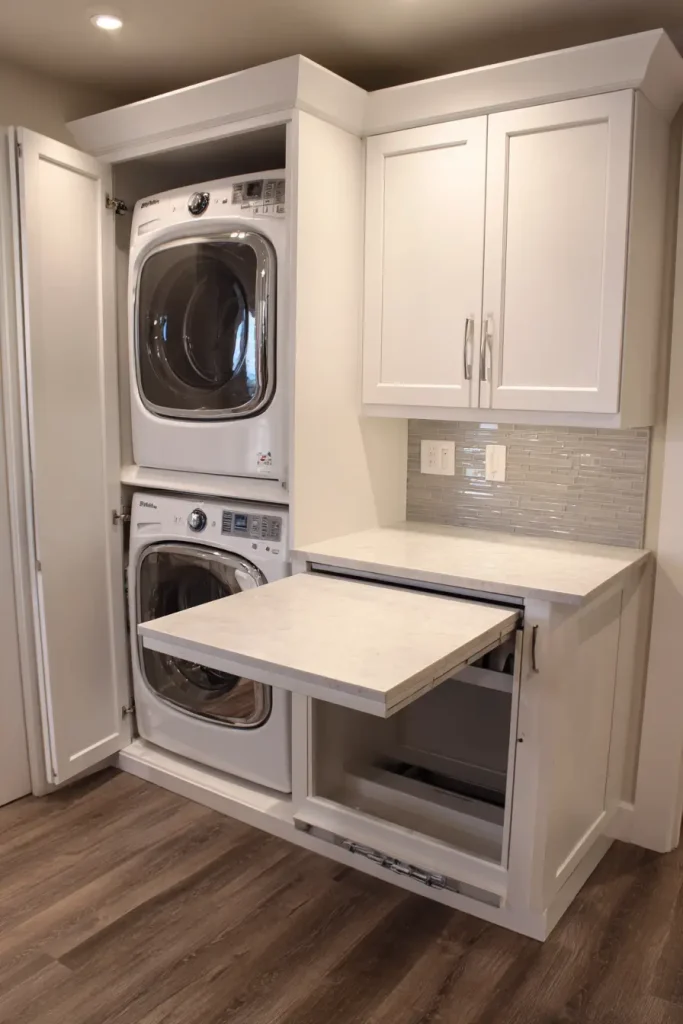 Add a Folding Station or Countertop Workspace