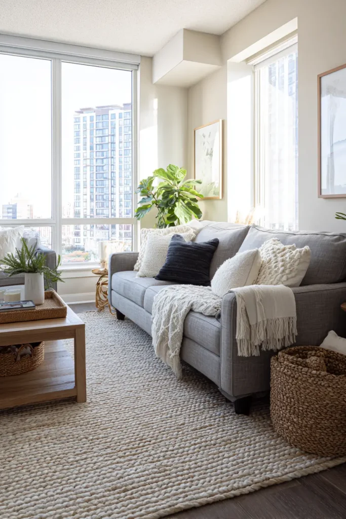 3. Define Your Space With an Area Rug