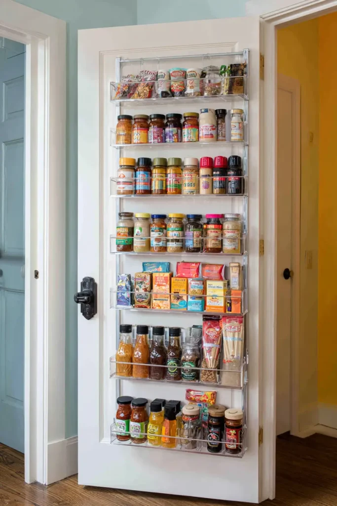 3. Use Door Storage Racks