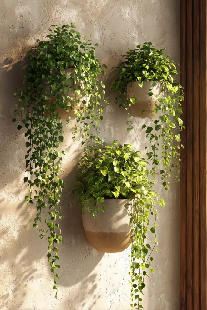 4. A Macrame Plant Hanger Mounted on the Wall