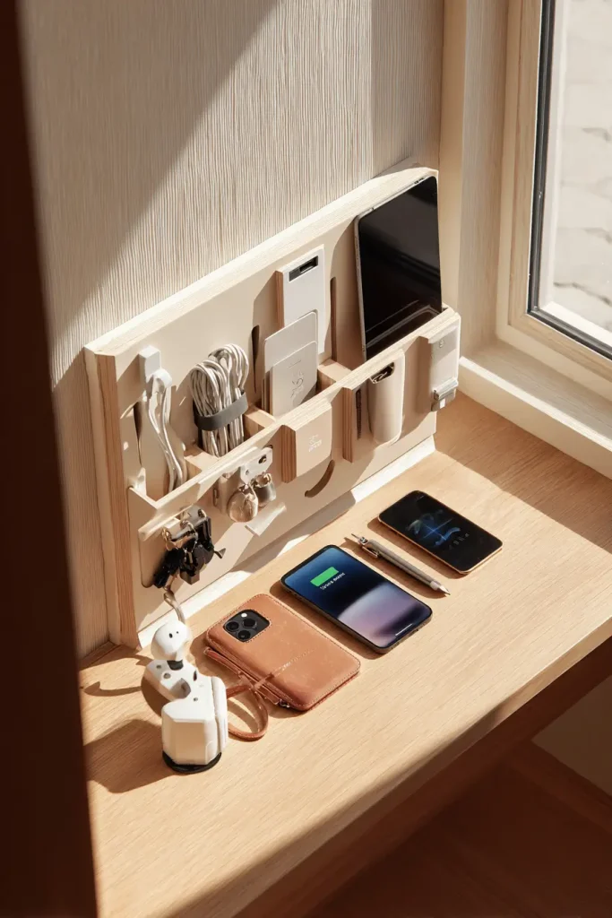 4. Add a Charging Station Built Right Into the Mudroom