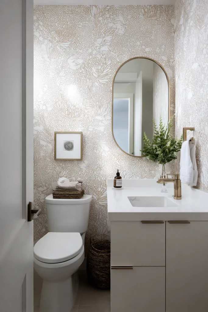 4. Peel and Stick Wallpaper on One Accent Wall