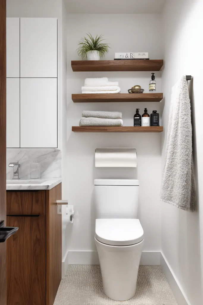 4. Use the Vertical Space Above Your Toilet