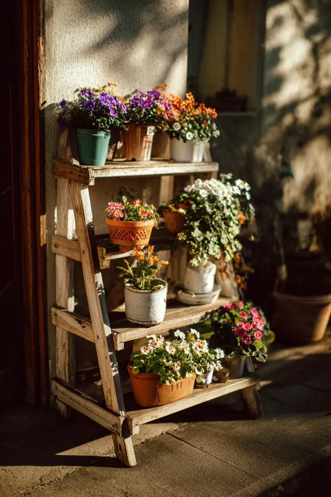 5. Ladder Plant Shelf