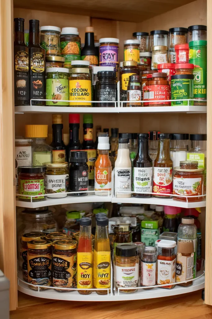 Rotating Lazy Susan Shelves