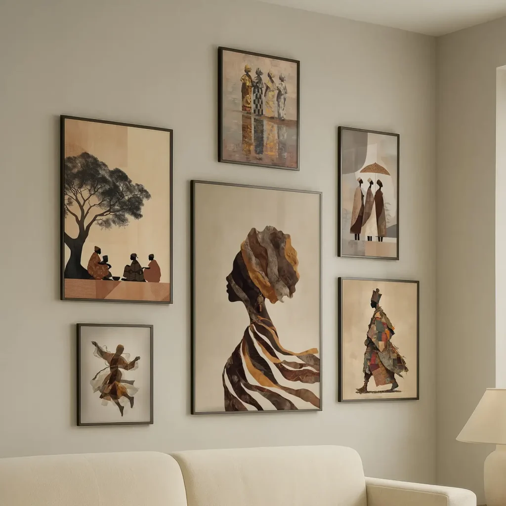 6. Add African Art Prints