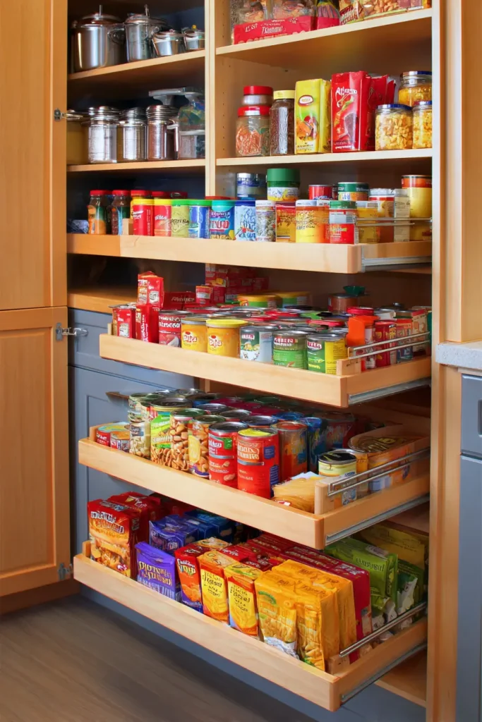 6. Add Pull Out Pantry Drawers