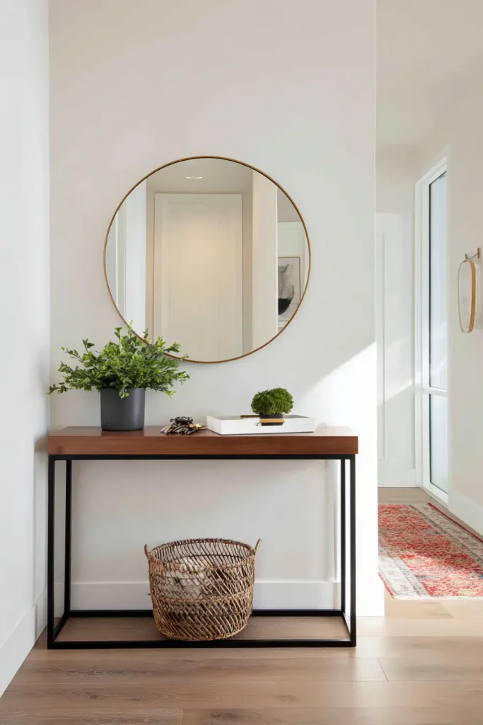 6. Add a Small Console Table for Style and Function