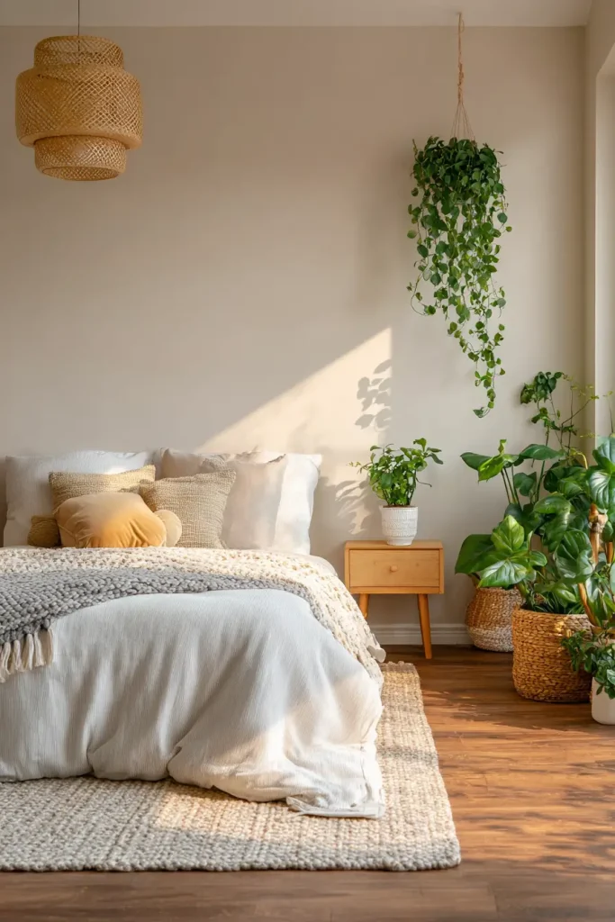 6. Indoor Plants (or Faux) for Instant Aesthetic Room Decor