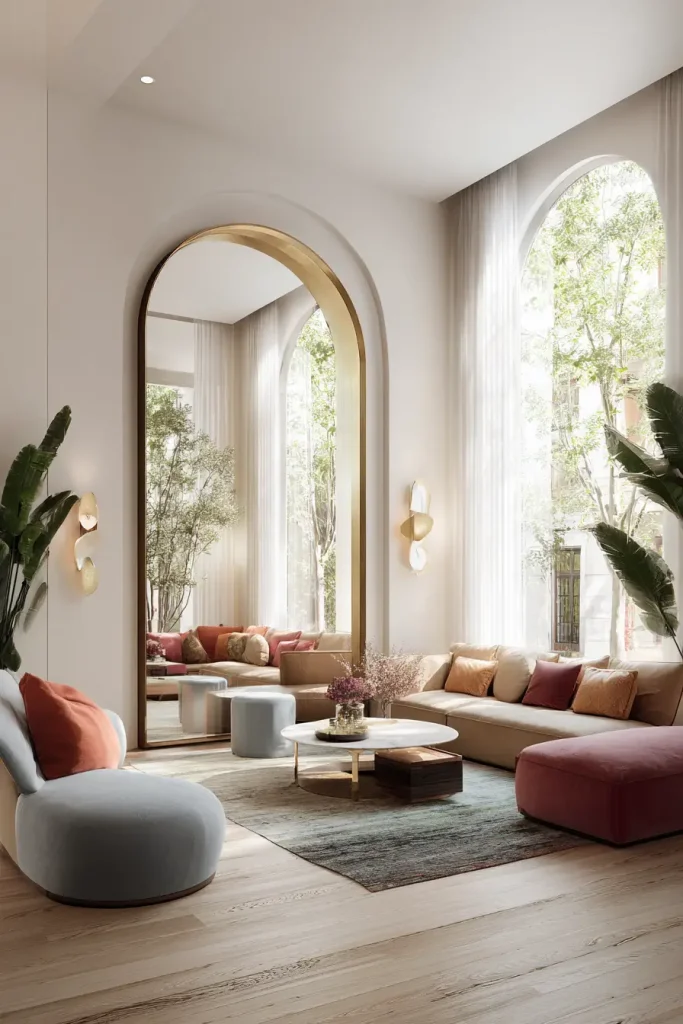 6. Large Decorative Mirrors to Open Space