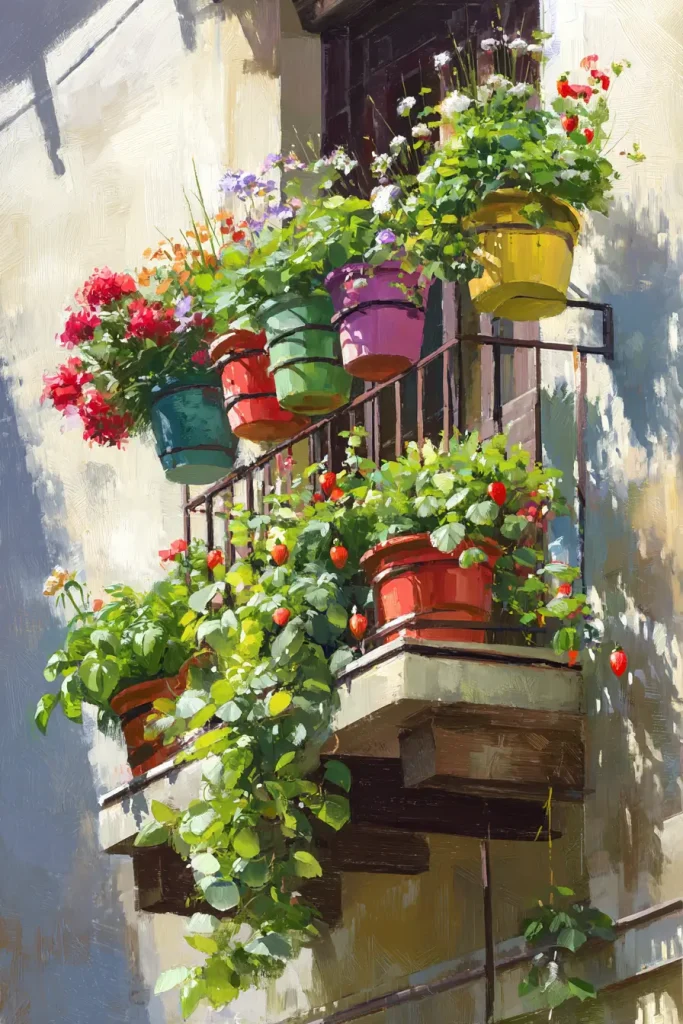 6. Over the Railing Planters