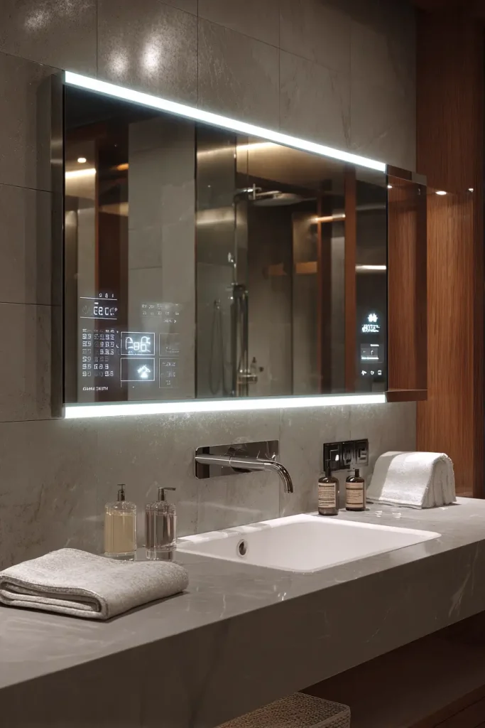 7. Smart Mirrors with Displays