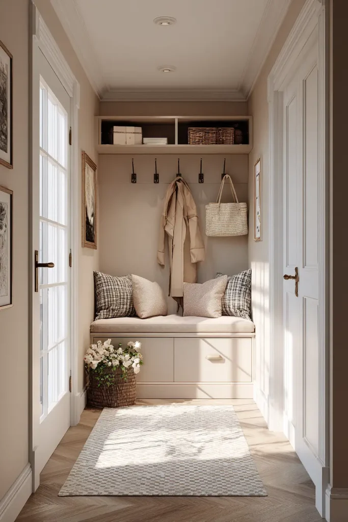 8. Add a Bench with Storage Underneath