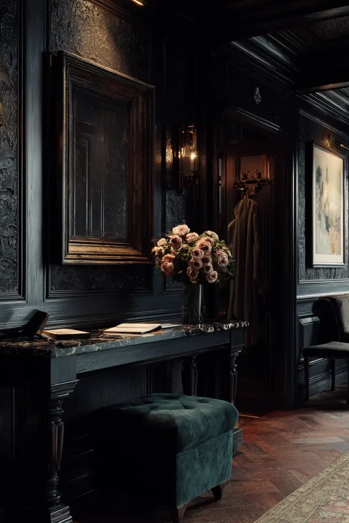 8. Choose Dark, Dramatic Furniture That Earns Its Place