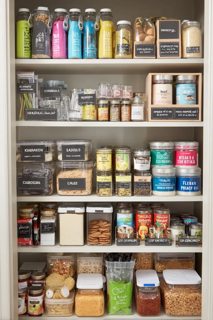  Labeled Pantry Zones