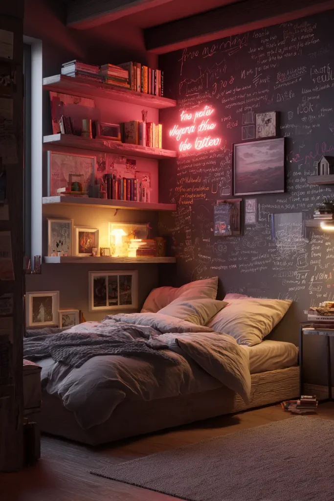 8. Neon Signs and LED Word Art: Make It Personal