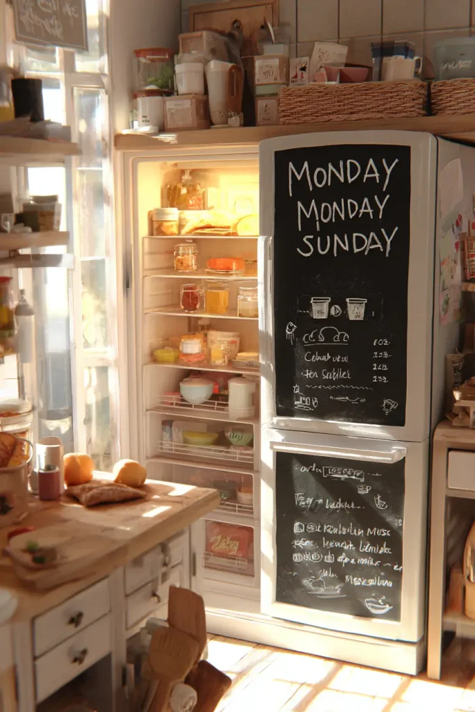 8. Plan Your Weekly Menu on Sunday From Inside Your Kitchen