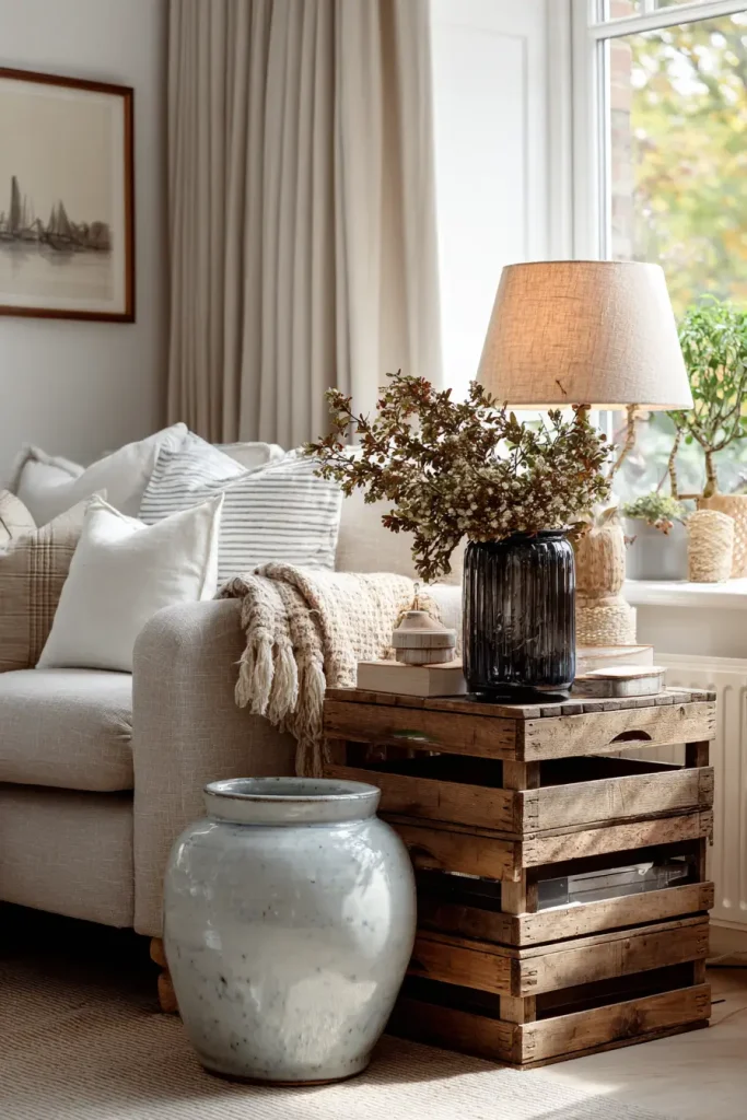 8. Side Tables Made from Unexpected Objects