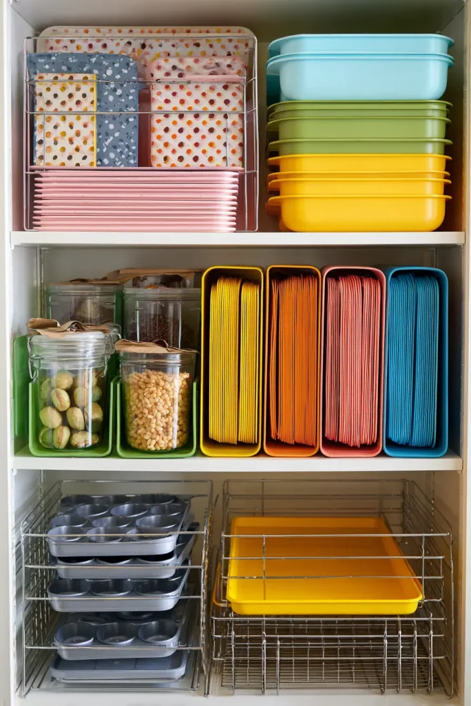 8. Use Vertical Dividers for Baking Sheets