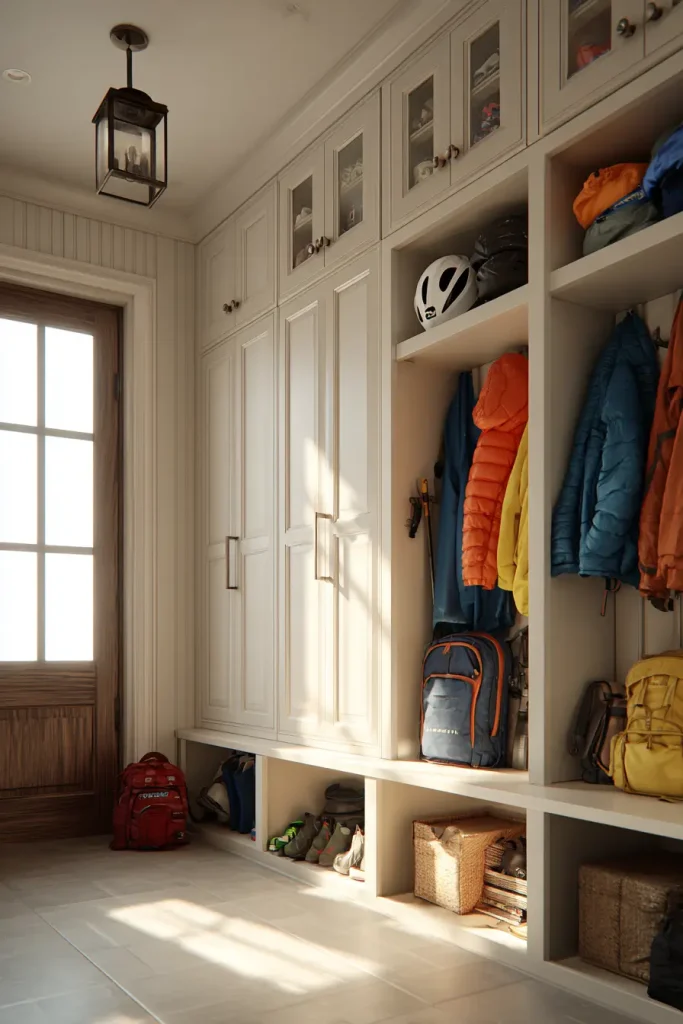 9. Add a Tall Cabinet to Handle the Big Stuff