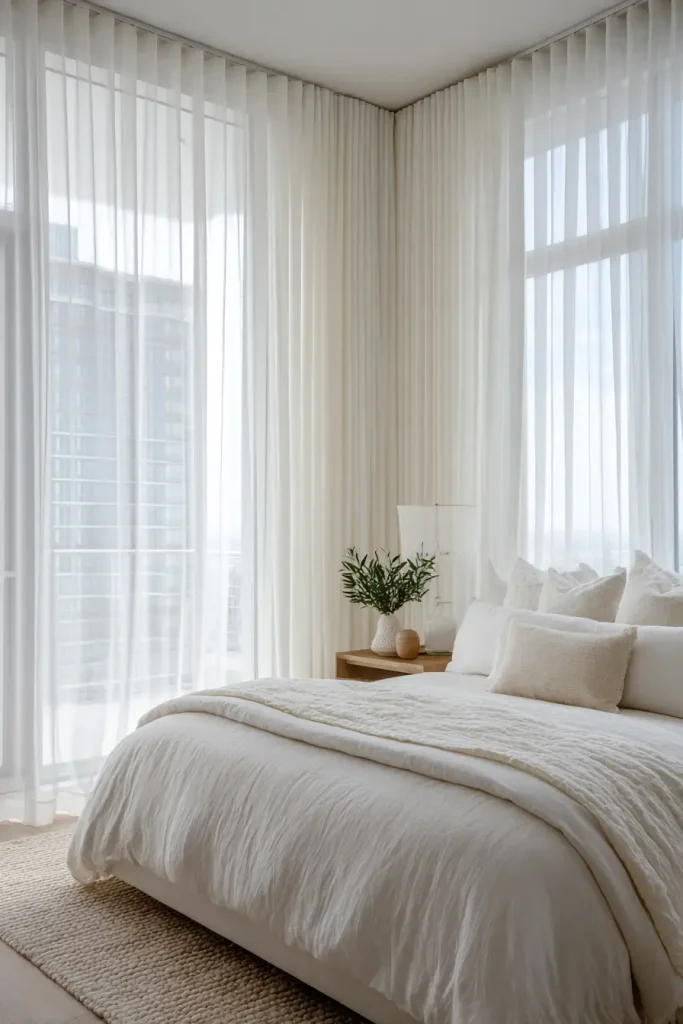 9. Curtains Trick That Instantly Makes a Room Look Taller