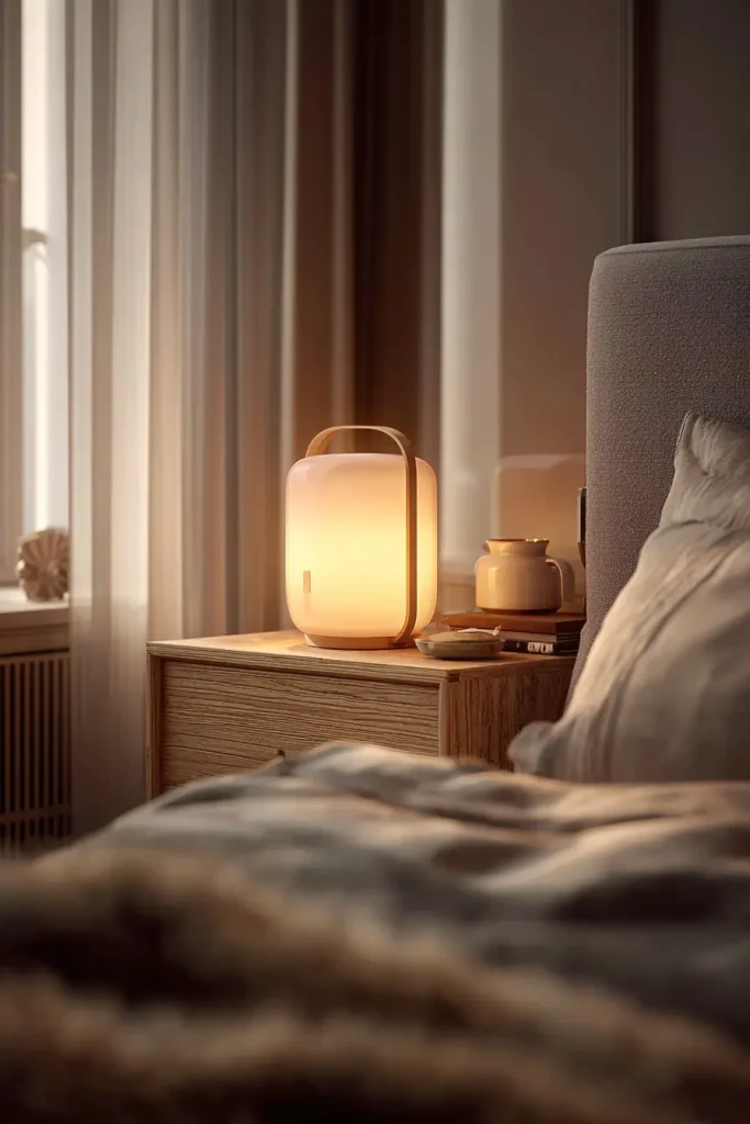 9. Switch to a Wireless Bedside Lamp