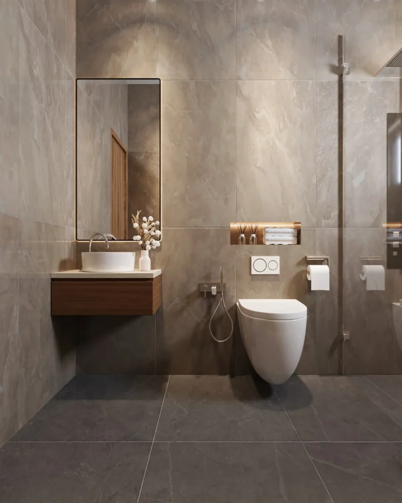 9. Use Wall-Mounted Fixtures for a Clean Look