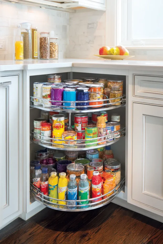 A Lazy Susan Corner Cabinet Conversion