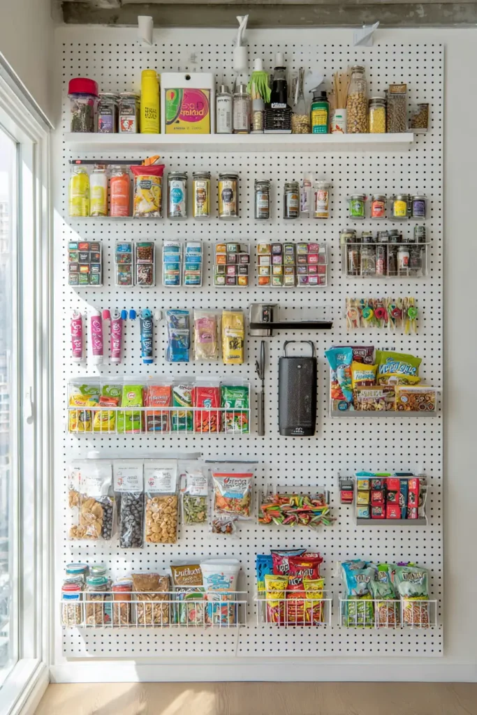 A Pegboard Pantry Wall
