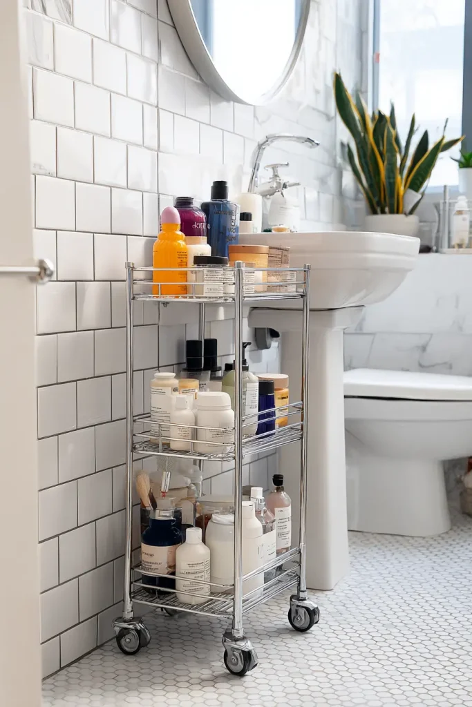 A Rolling Cart Fits Where Nothing Else Can