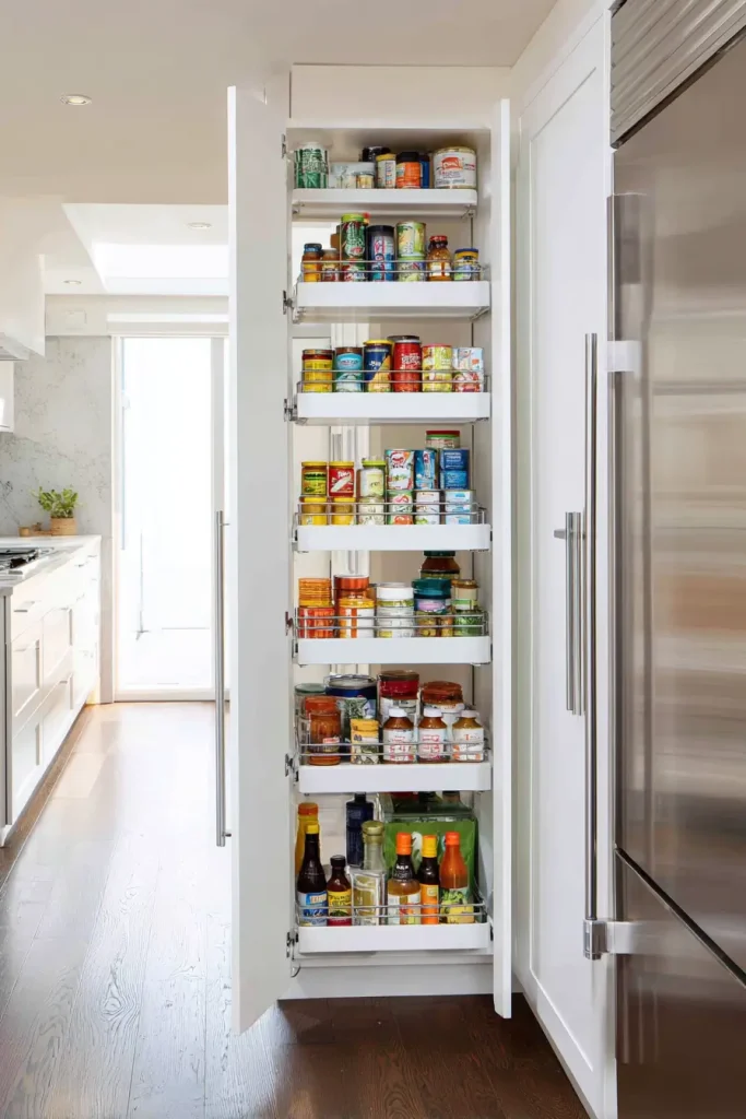A Slim Pull Out Pantry Tower