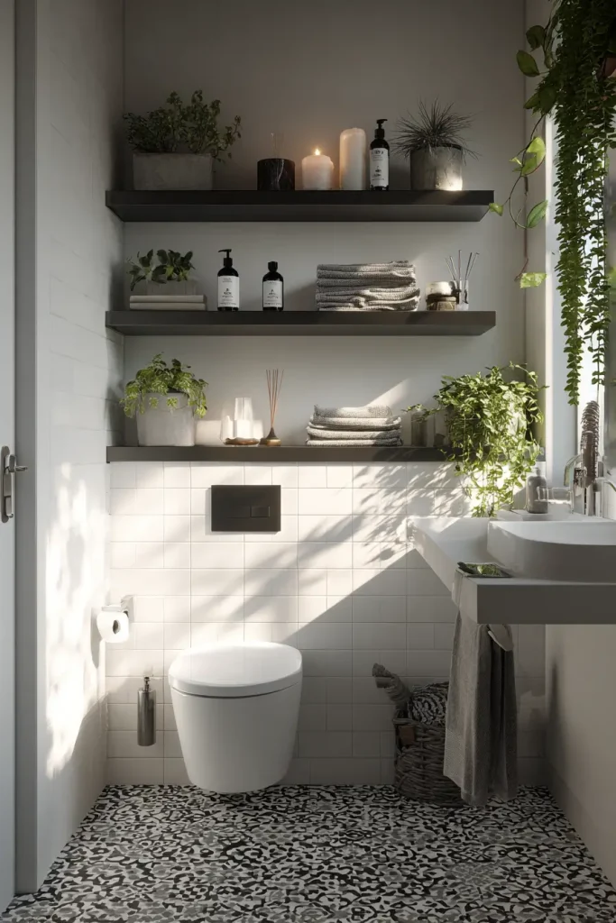 Add Floating Corner Shelves