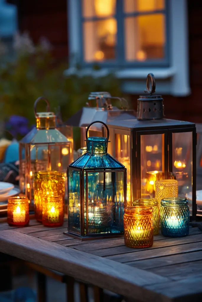 Add Outdoor Lanterns and Candles