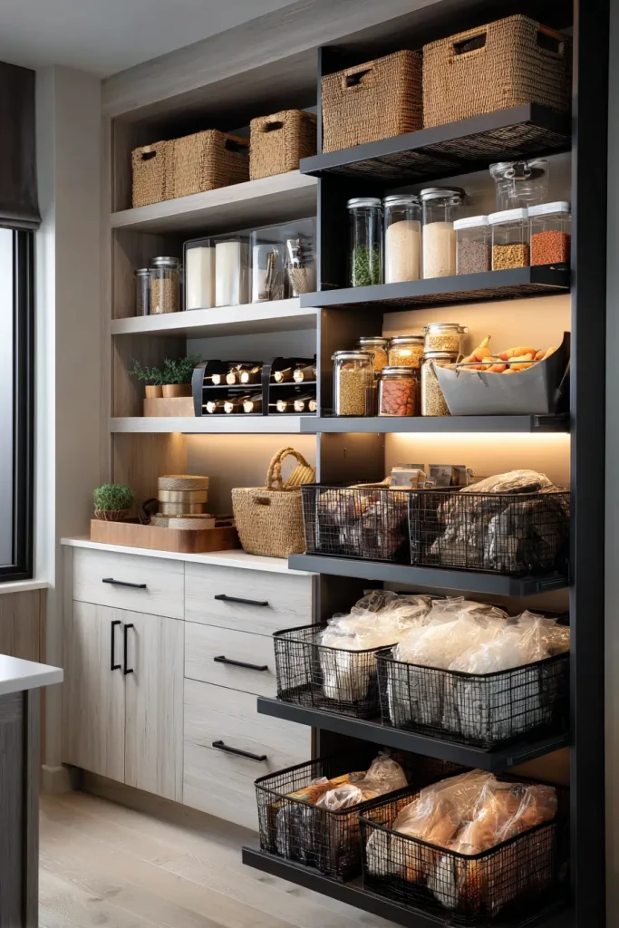 Add Pull-Out Drawers to Your Lower Shelves
